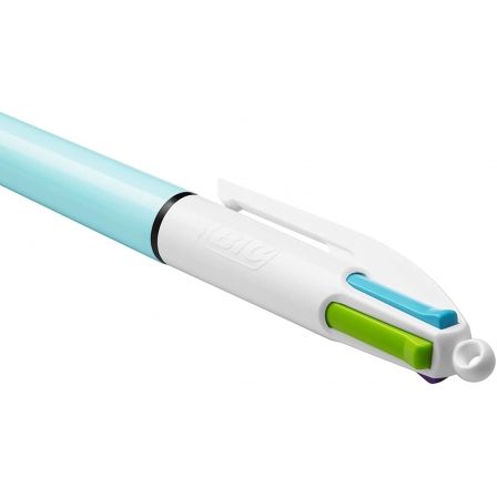 BIC Bolígrafo 4 Colores Fun Pastel Cuerpo Azul BIC Bolígrafo 4 Colores Fun Pastel Cuerpo Azul